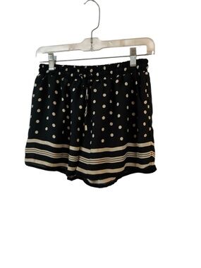 Anthropologie Elevenses Dotted Polka Dots & Stripes Shorts Sz S